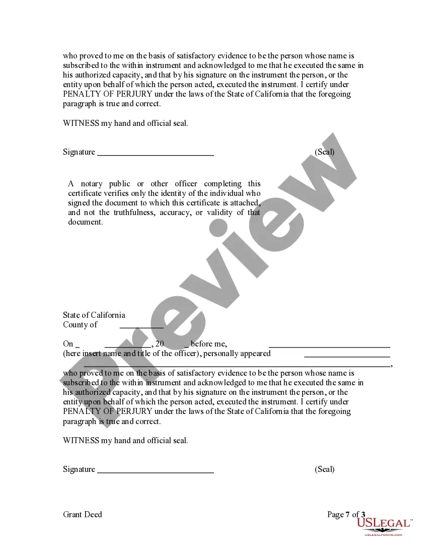 Get Grant Deed - Conversion of Community Property to Joint Tenancy Preview Grant Deed - Conversion of Community Property to Joint Tenancy