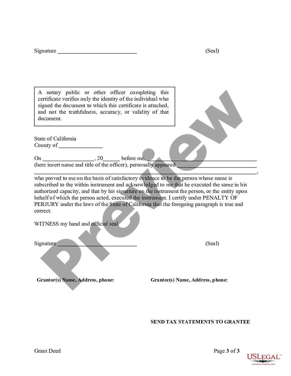 page 6 Grant Deed from Husband and Wife to Three Individuals as Joint Tenants preview