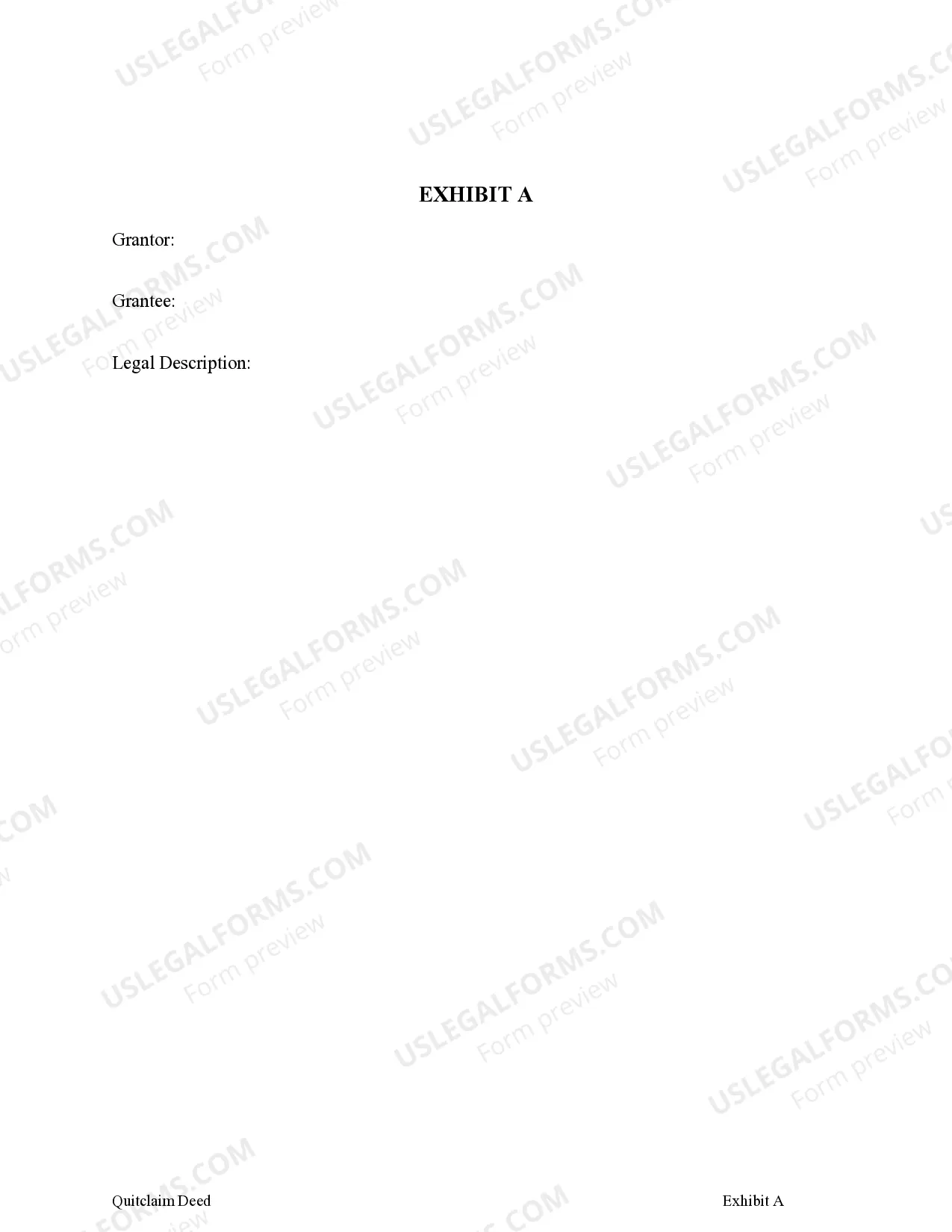 Preview Quitclaim Deed from two Individuals to Four Individuals as Joint Tenants