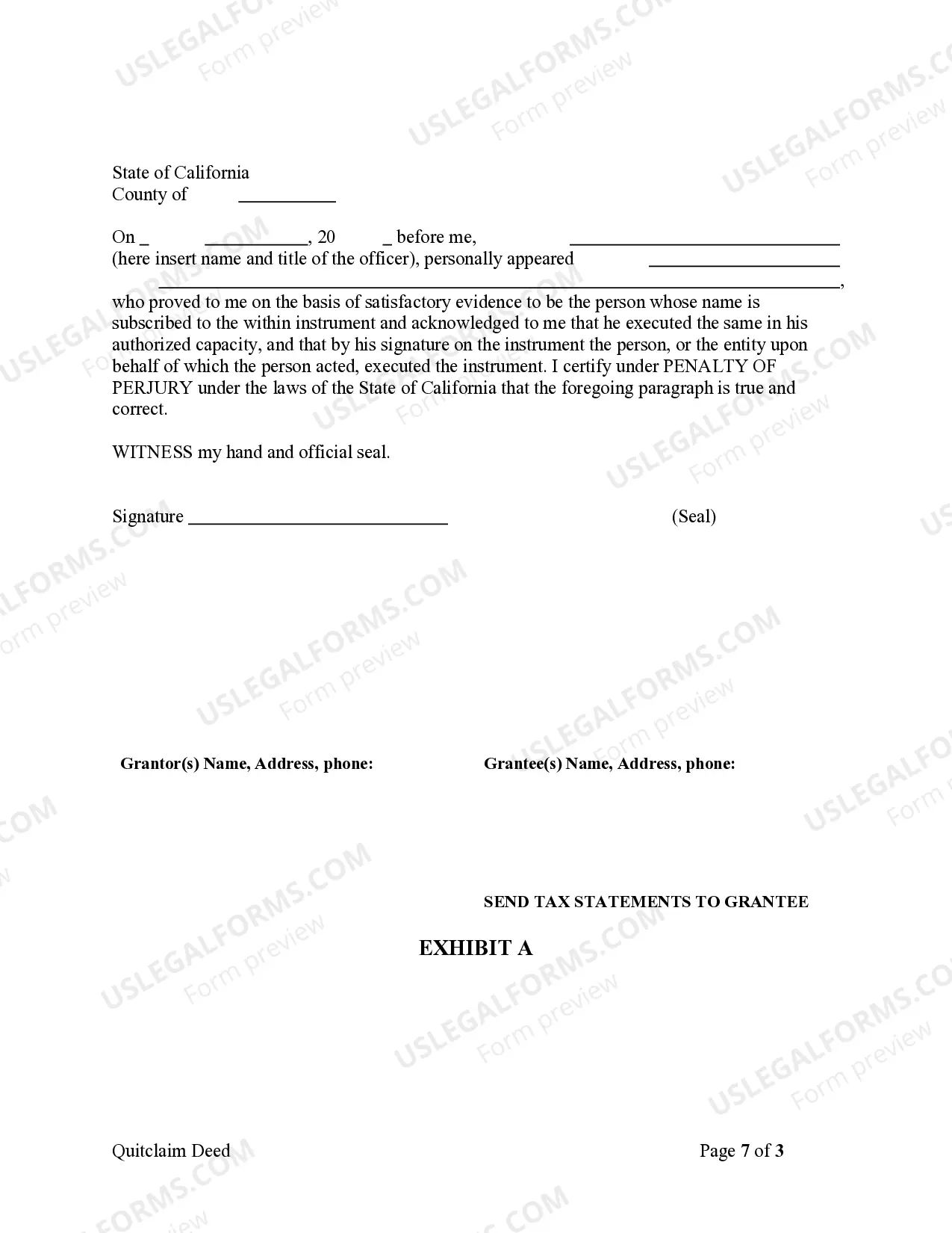 Preview Quitclaim Deed from two Individuals to One Individual