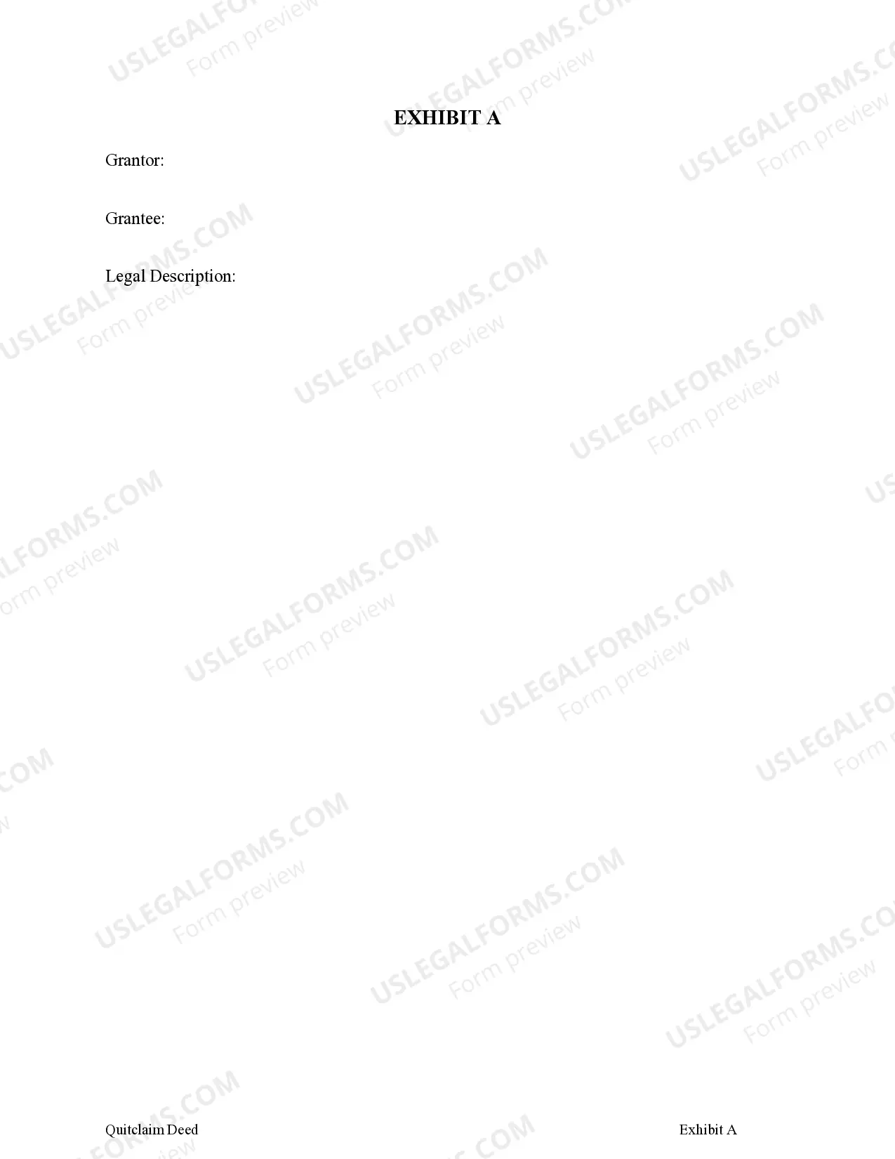 Preview Quitclaim Deed from two Individuals to One Individual