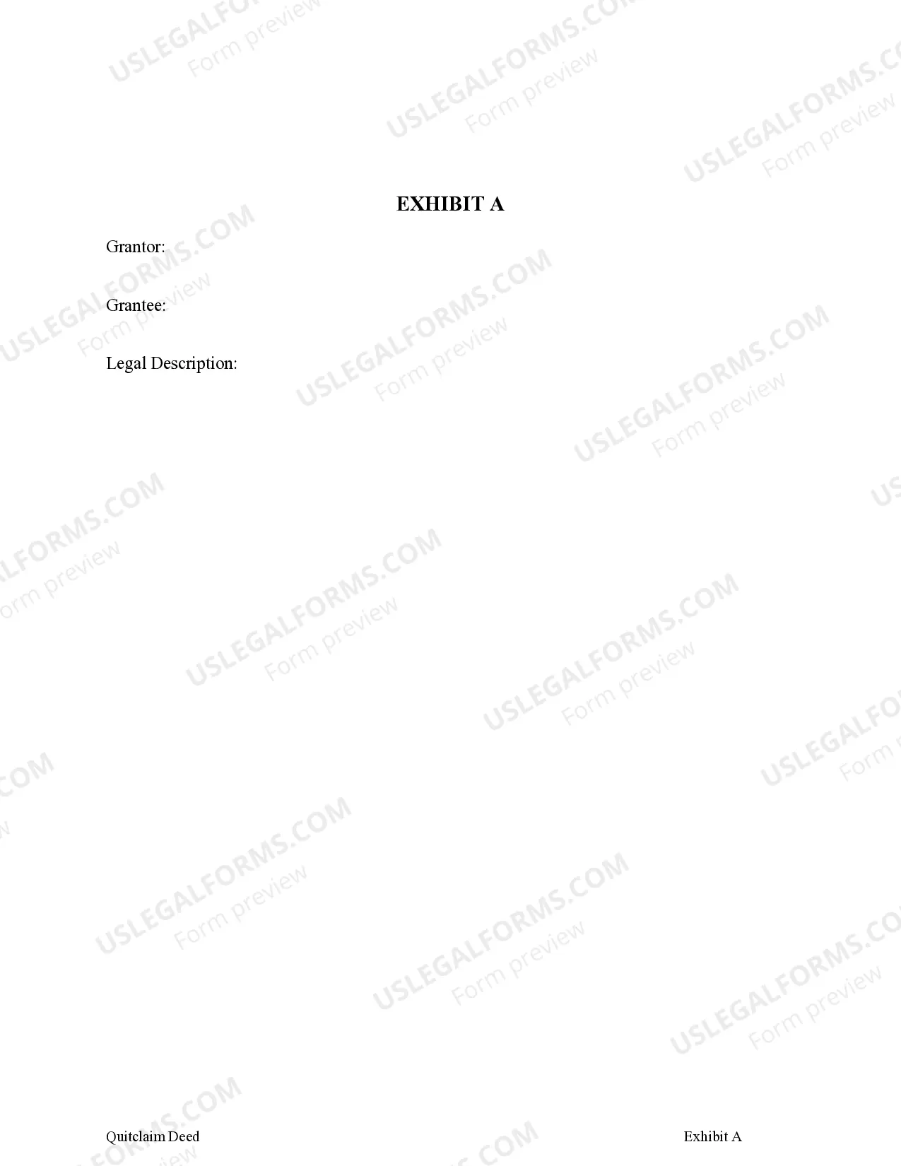 Preview Quitclaim Deed for Four Individuals to Two Individuals as Joint Tenants