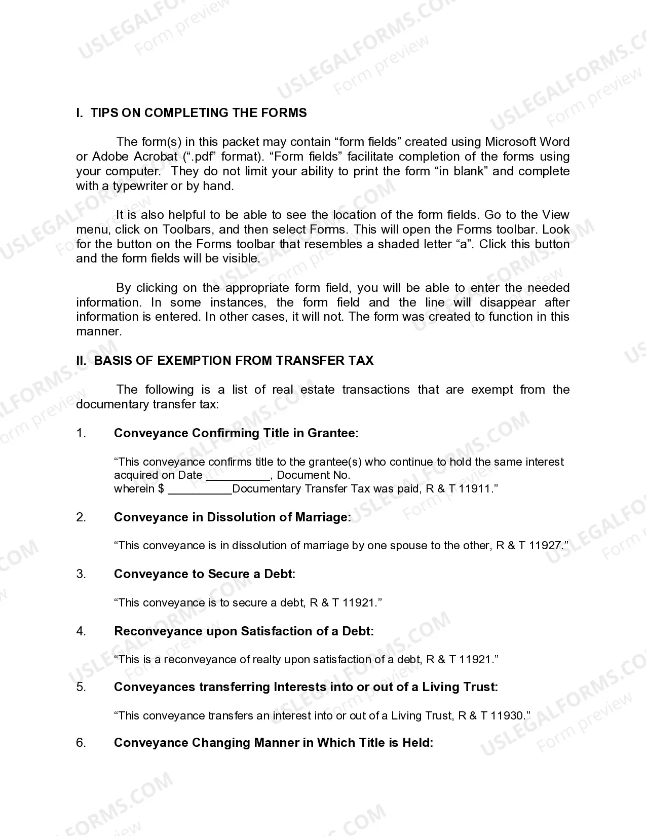 Preview Quitclaim Deed for Four Individuals to Six Individuals as Tenants in Common