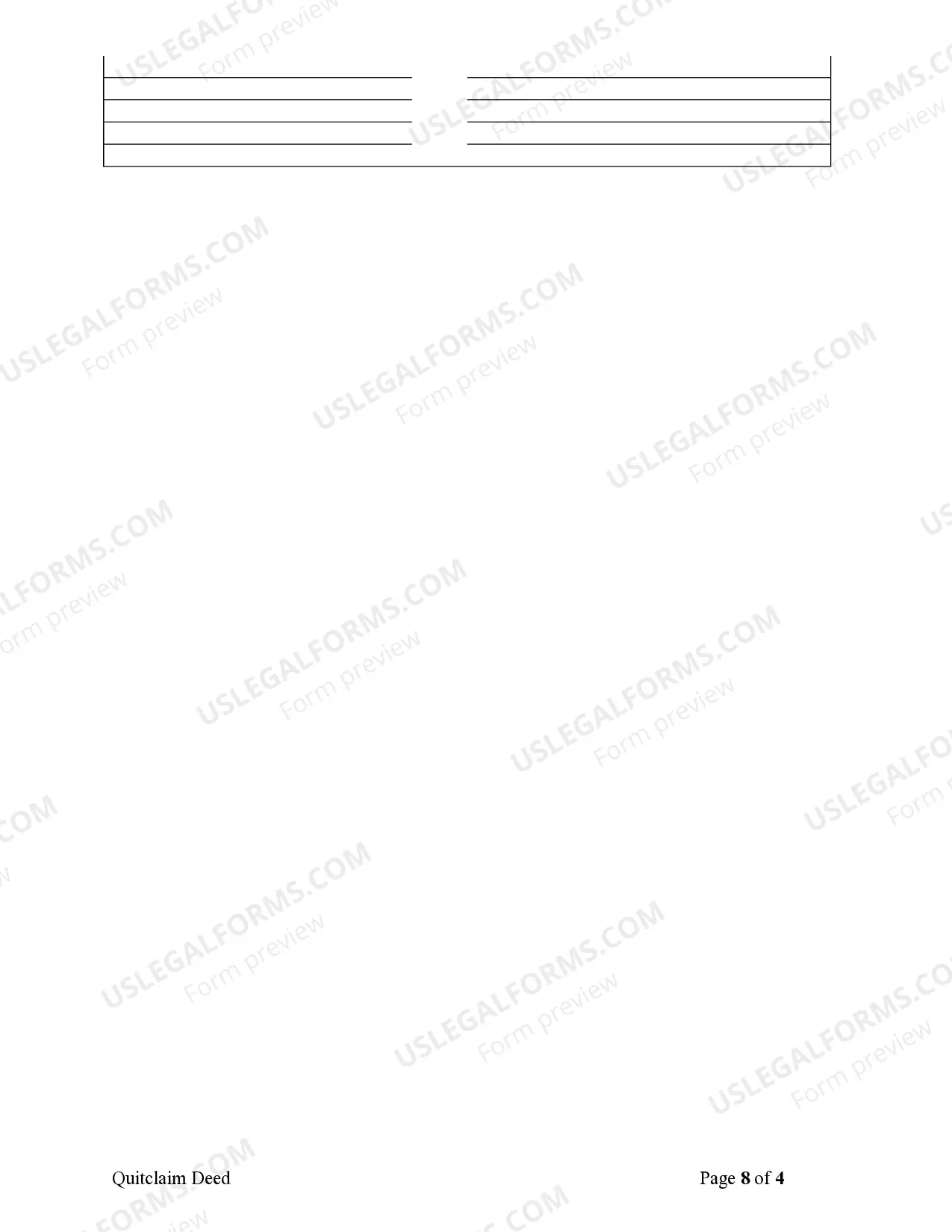 Preview Quitclaim Deed for Three Individuals to Two Individuals as Tenants in Common