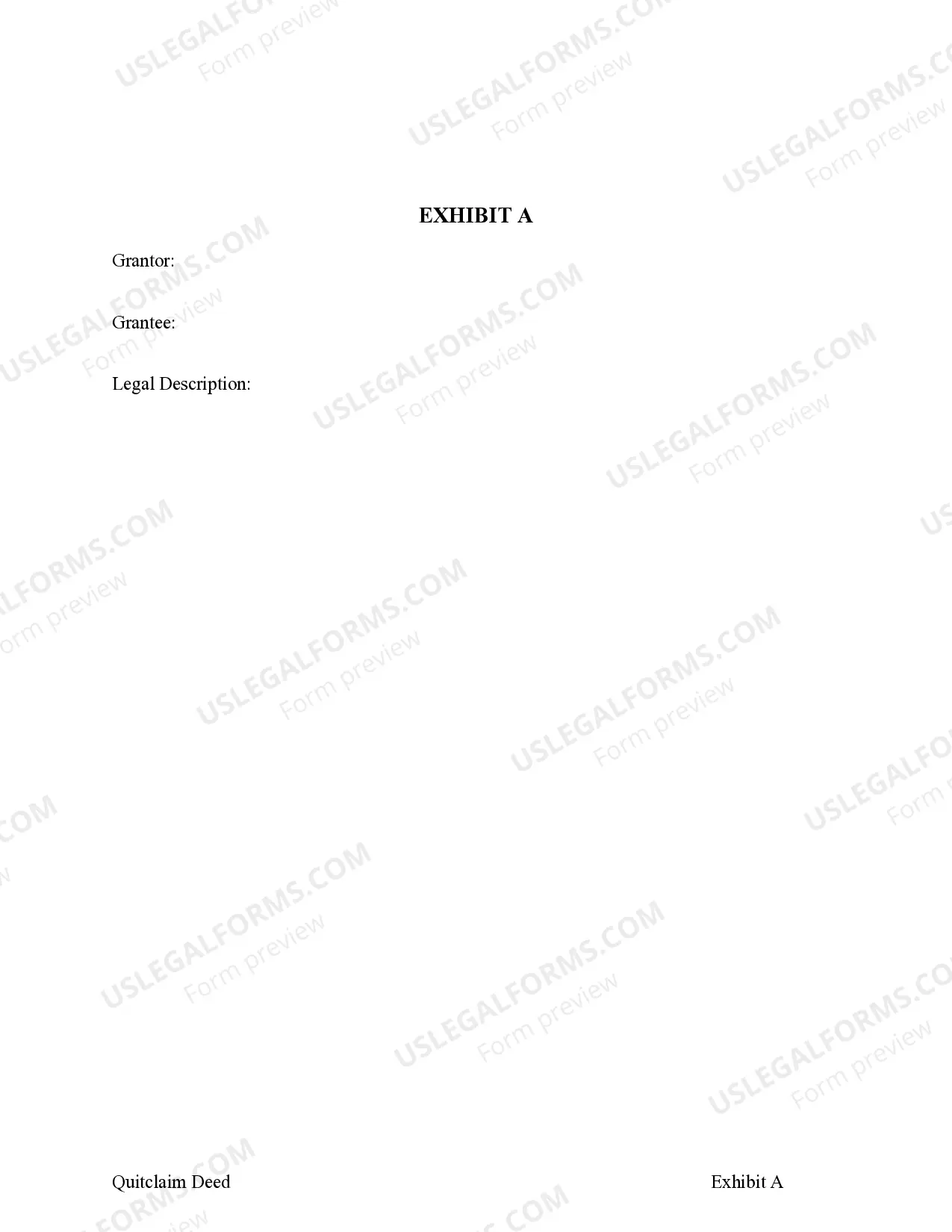 Preview Quitclaim Deed for Three Individuals to Two Individuals as Tenants in Common