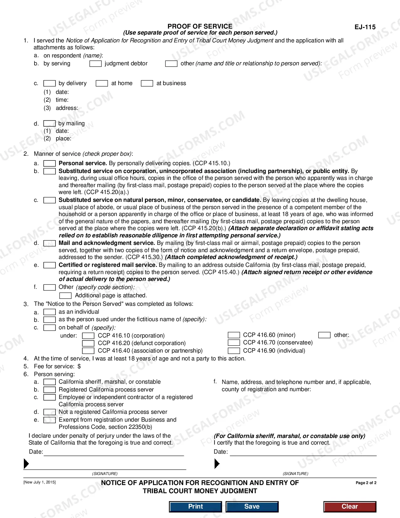 Preview Notice Of Application For Recognition And Entry Of Tribal Court Money Judgment