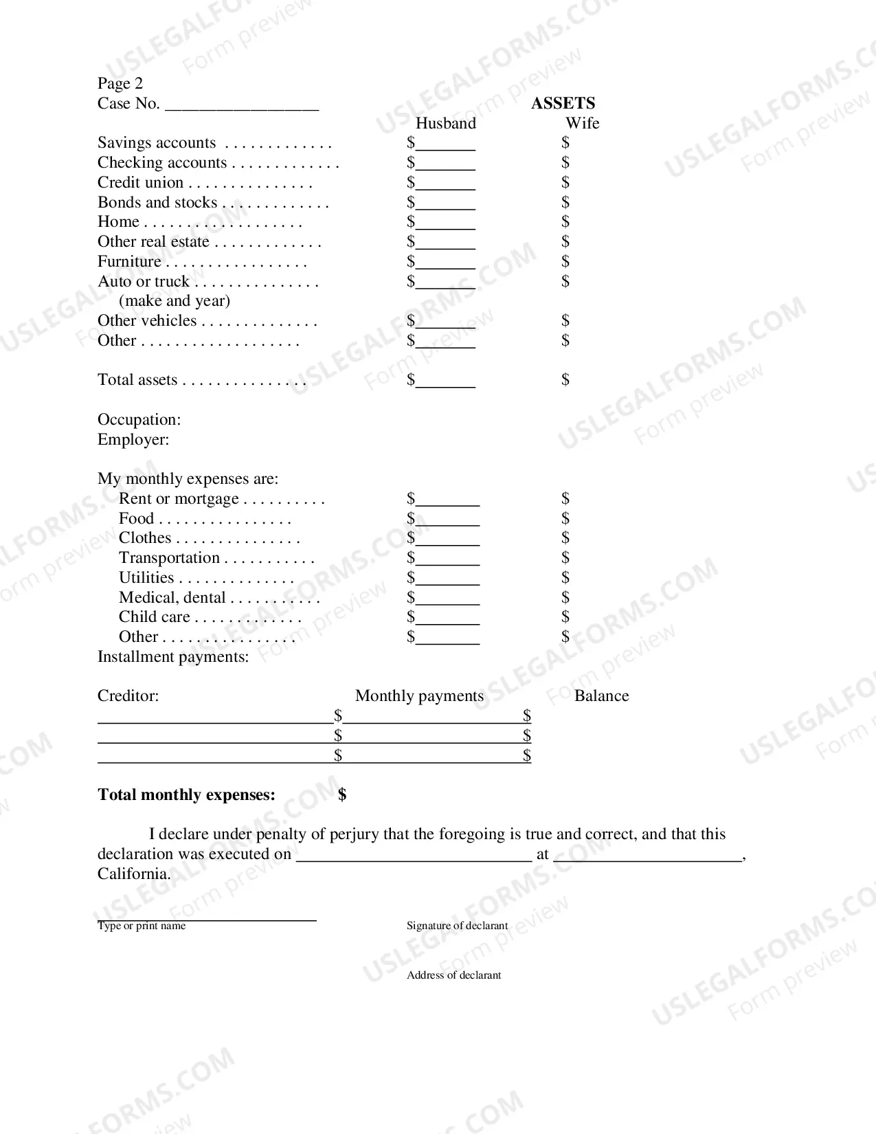 Preview Application For Appointment Of Counsel (Non-Incarcerated) (Fifth District)