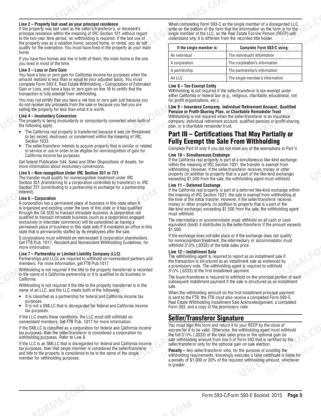 Preview Real Estate Withholding Certificate (2016)