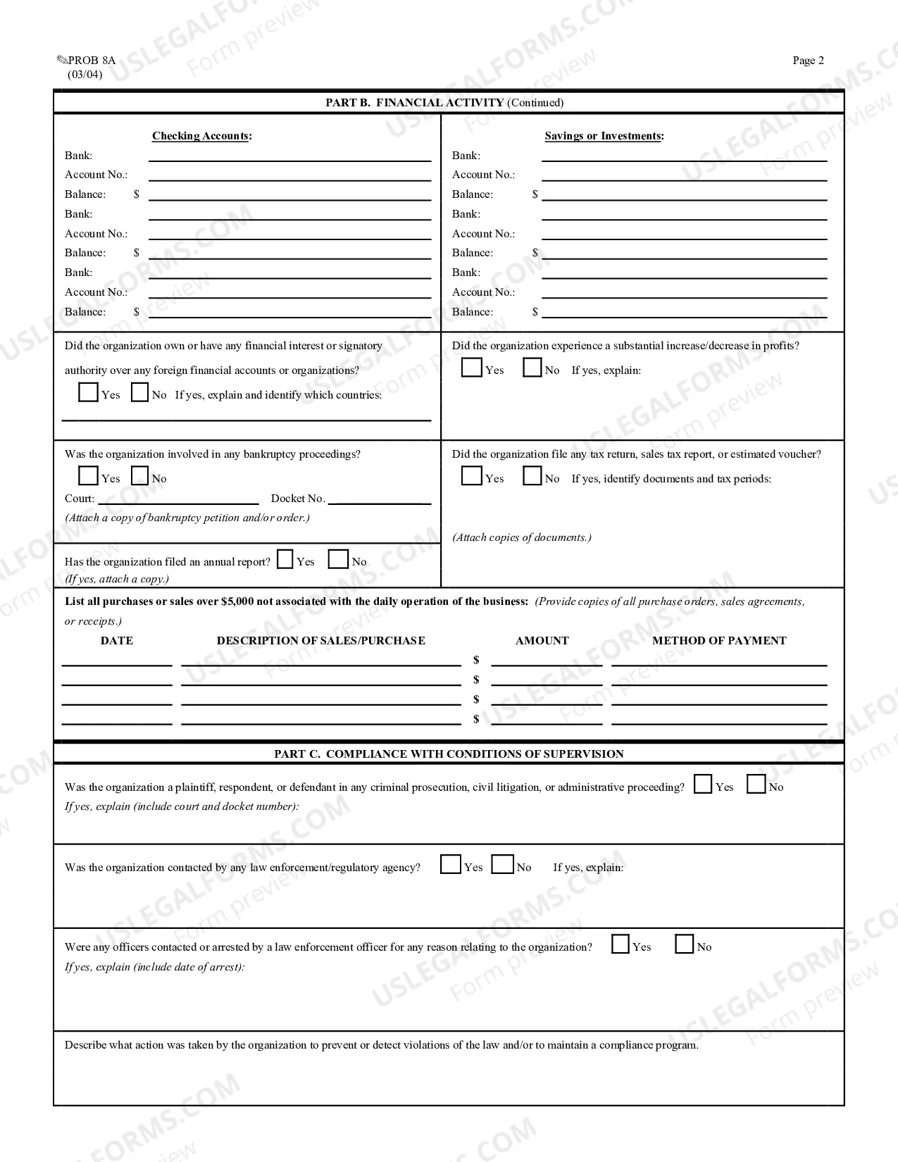Preview Supervision Report For Organizations