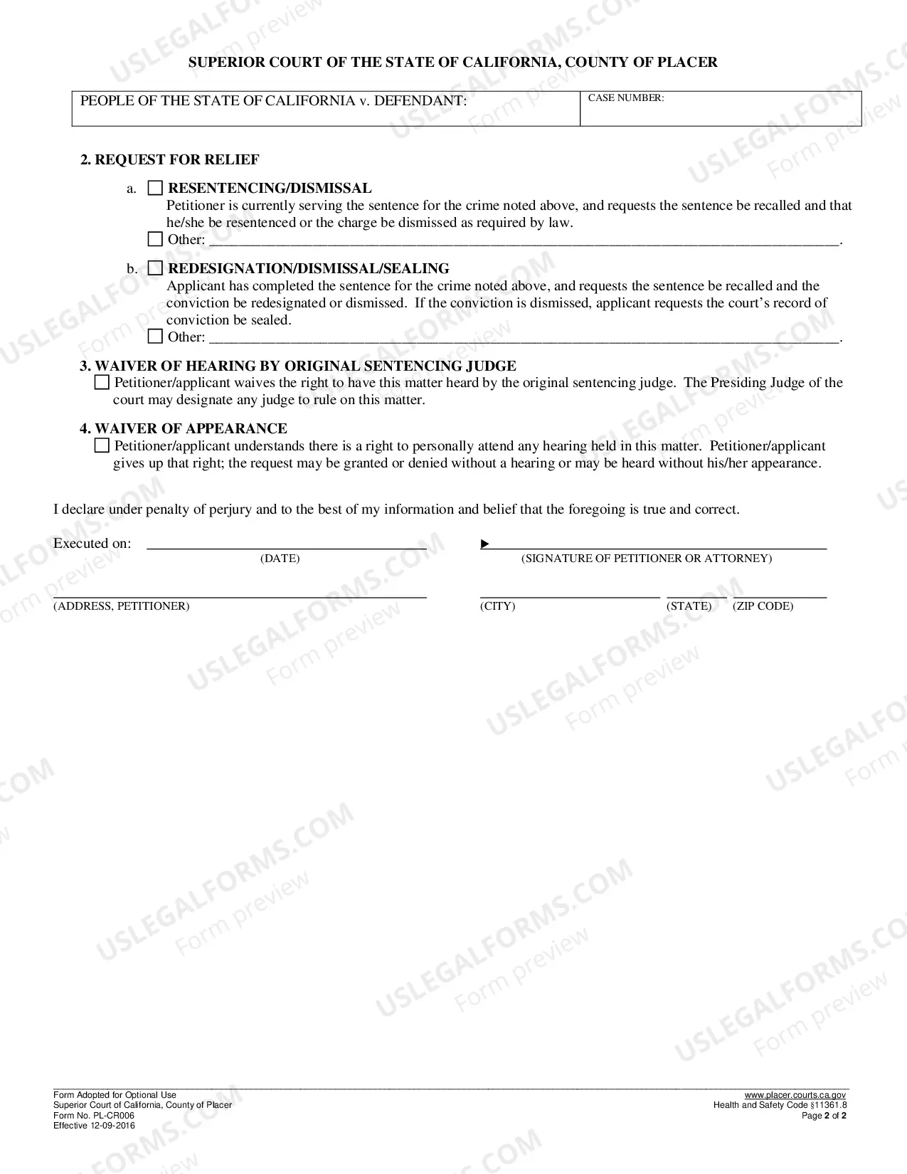 Preview Prop 64 Petition
