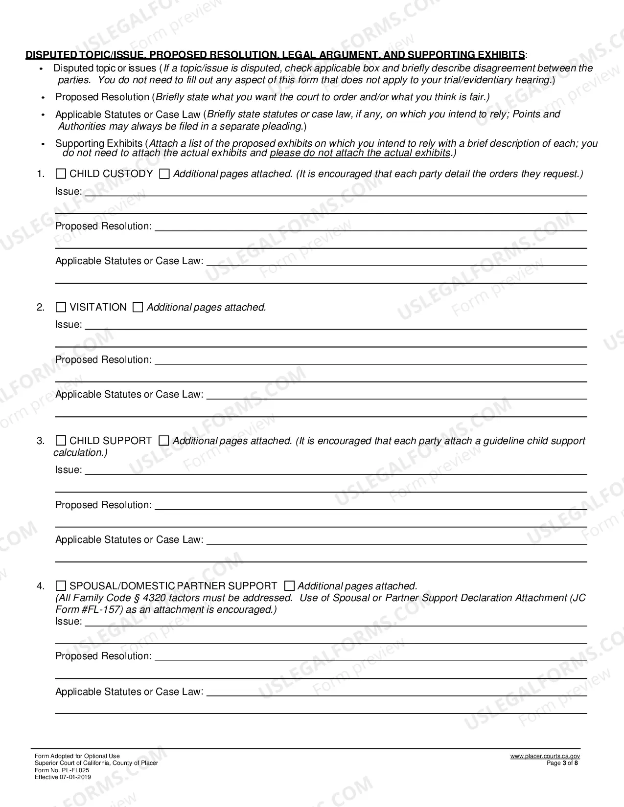 Preview Statement Of Issues And Contentions
