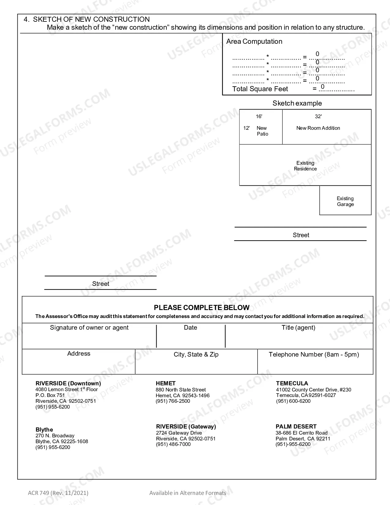 Preview Property Owners Statement On New Construction