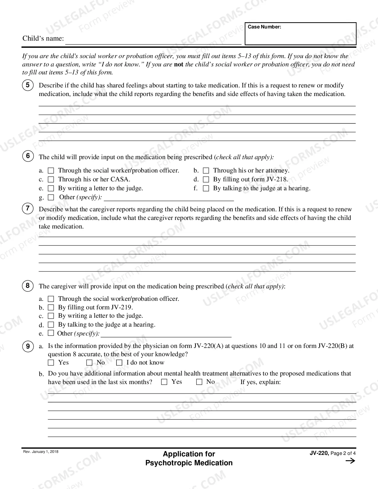 Preview Application For Psychotropic Medication