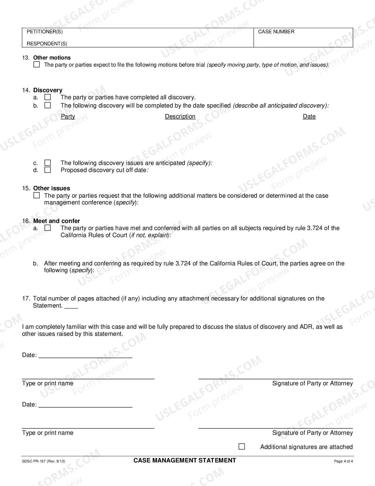Preview Joint Case Management Statement And Order
