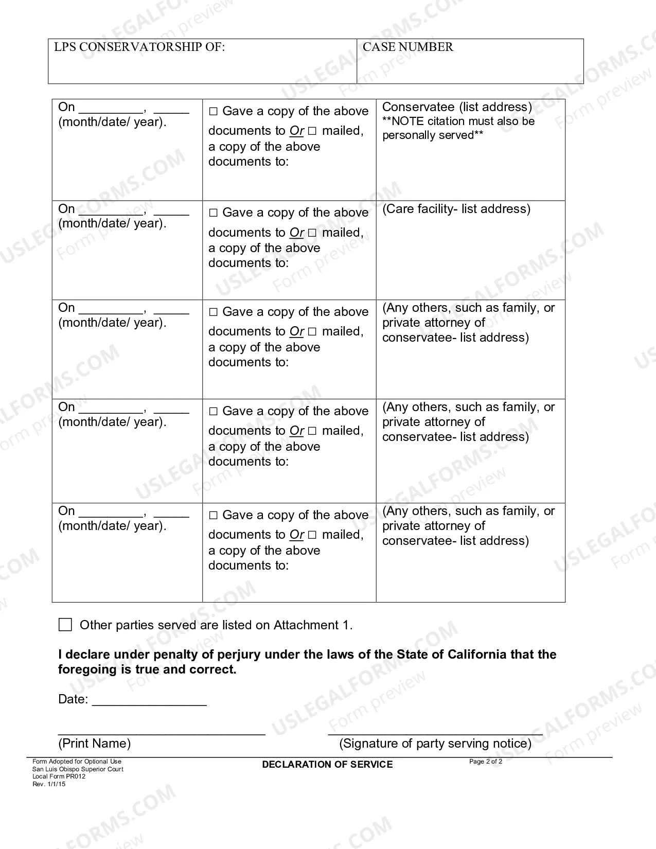 Preview Proof Of Service PC 1203.4