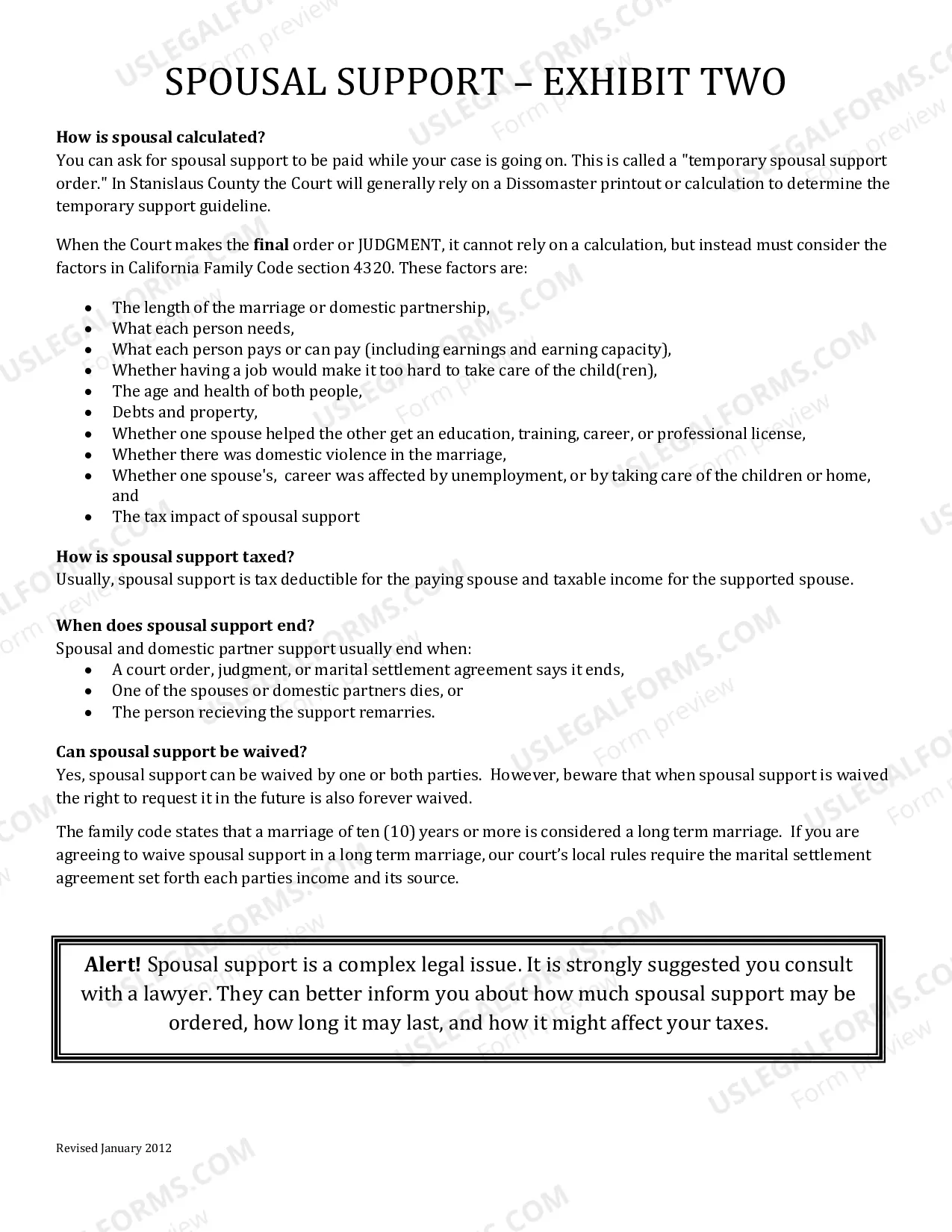 Preview Marital Settlement Agreement (Judgment Attachment)