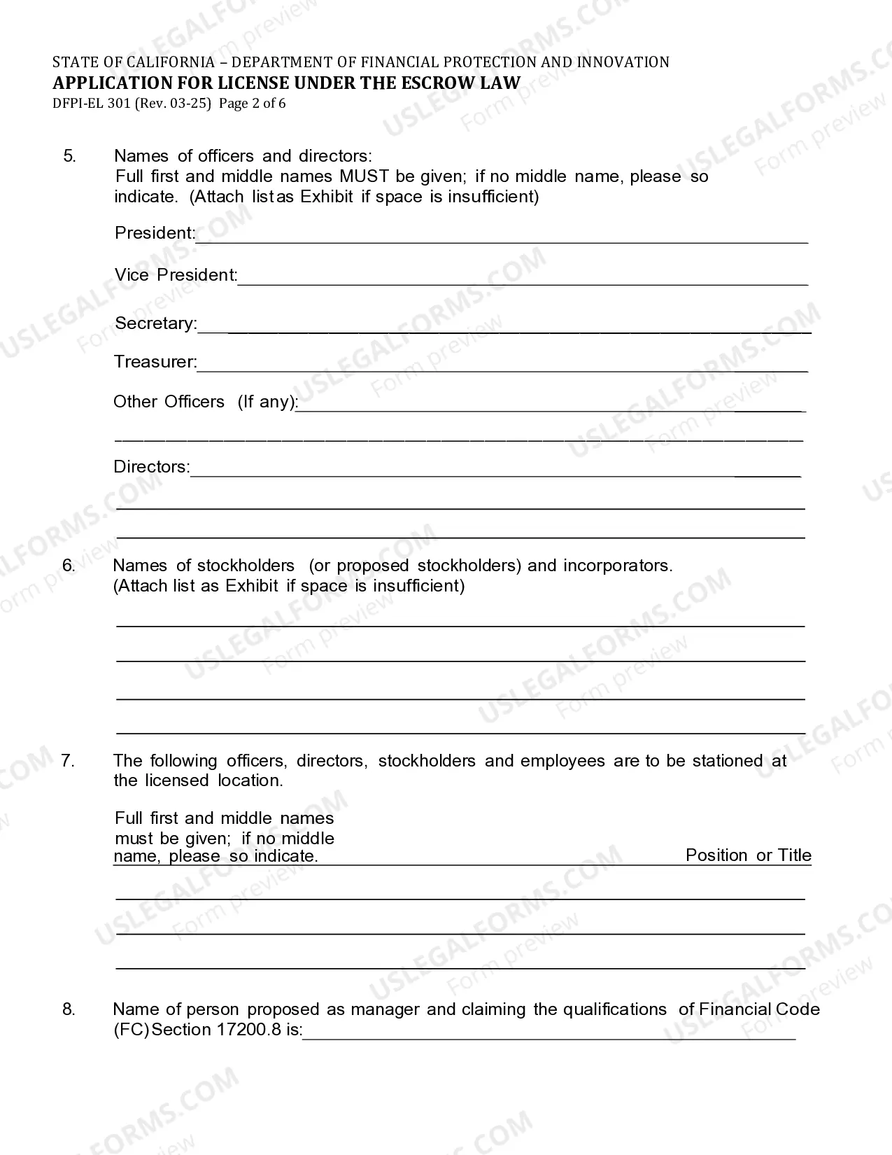 Preview Application For License Under The Escrow Law