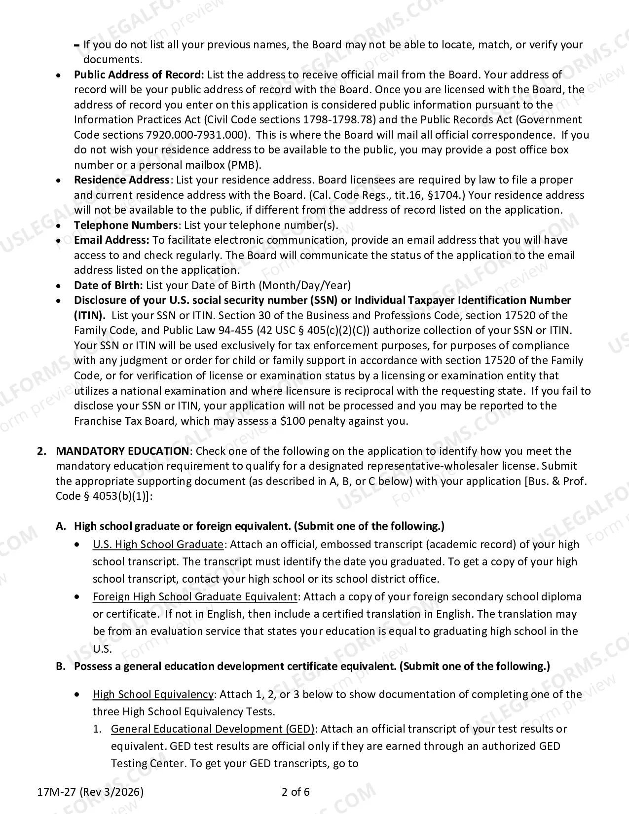 Preview Designated Representative Requirements And Application (Instructions)