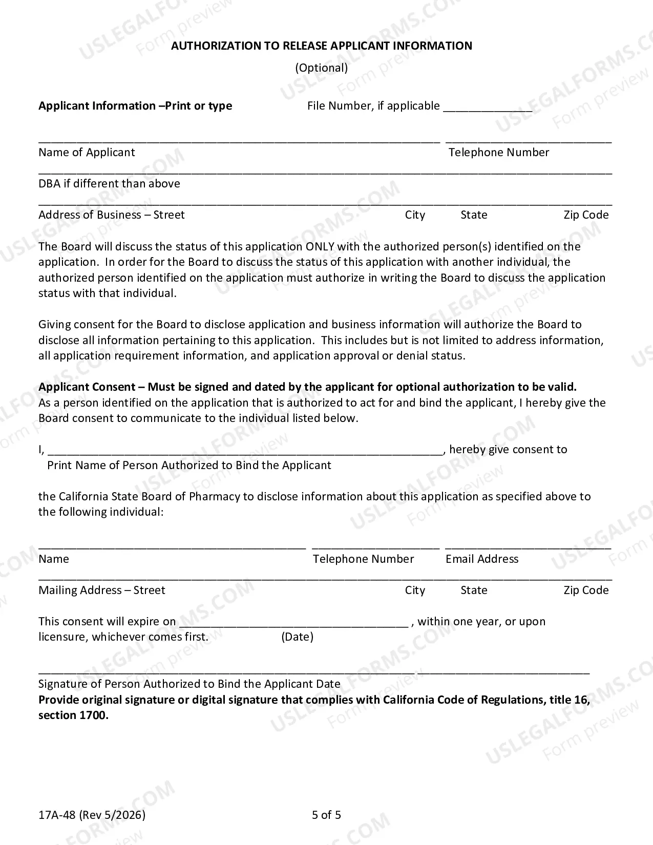 Preview Application For A Sterile Compounding Pharmacy License Packet