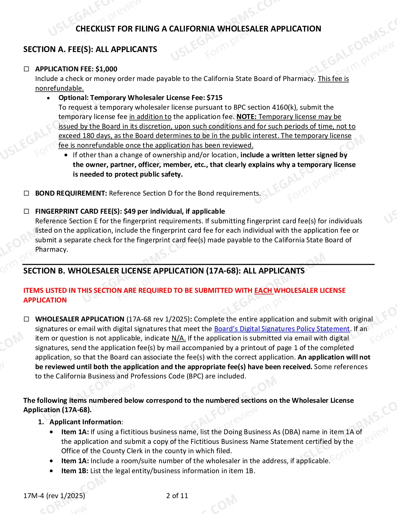 Preview Application For Wholesaler License Sole Owner