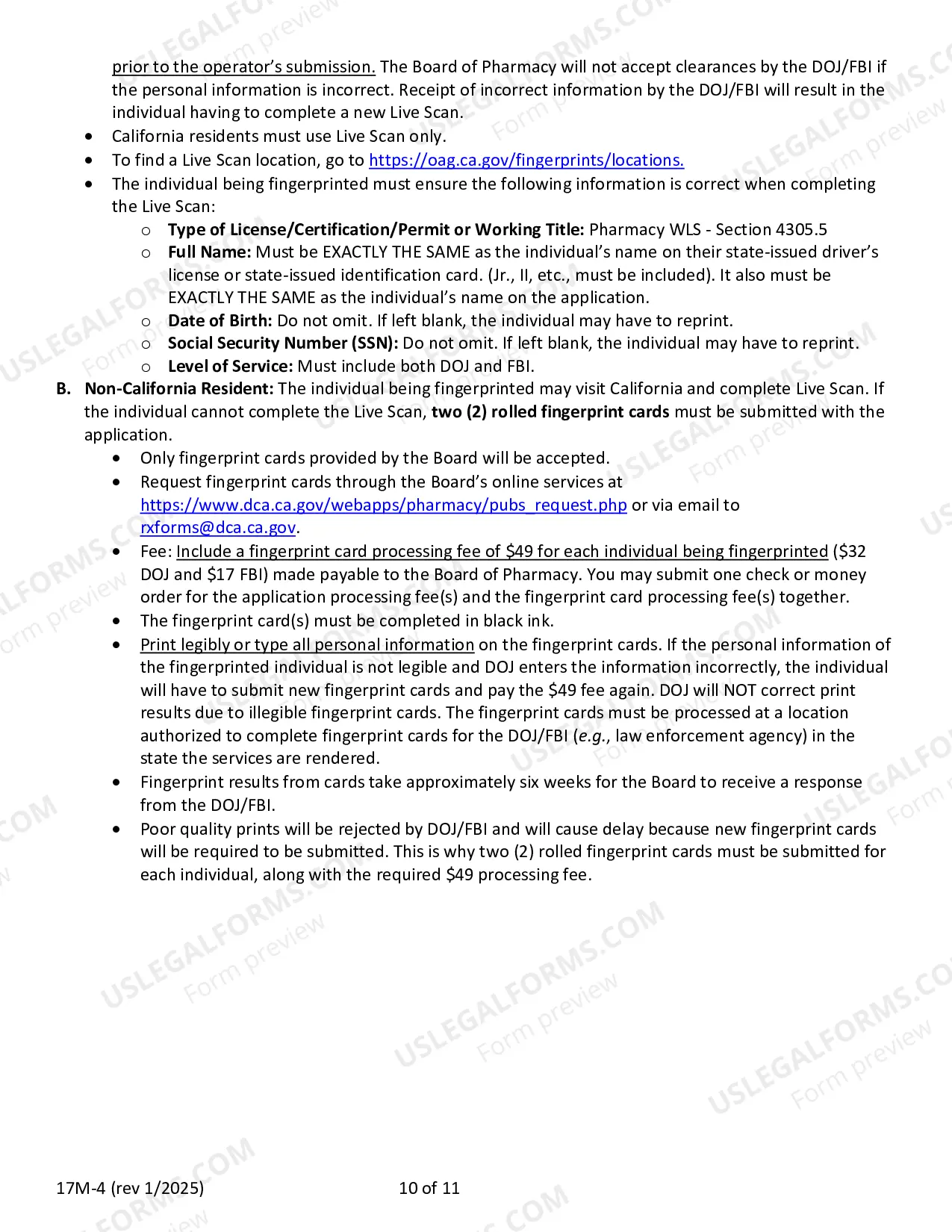 Preview California Wholesaler License Application Instructions