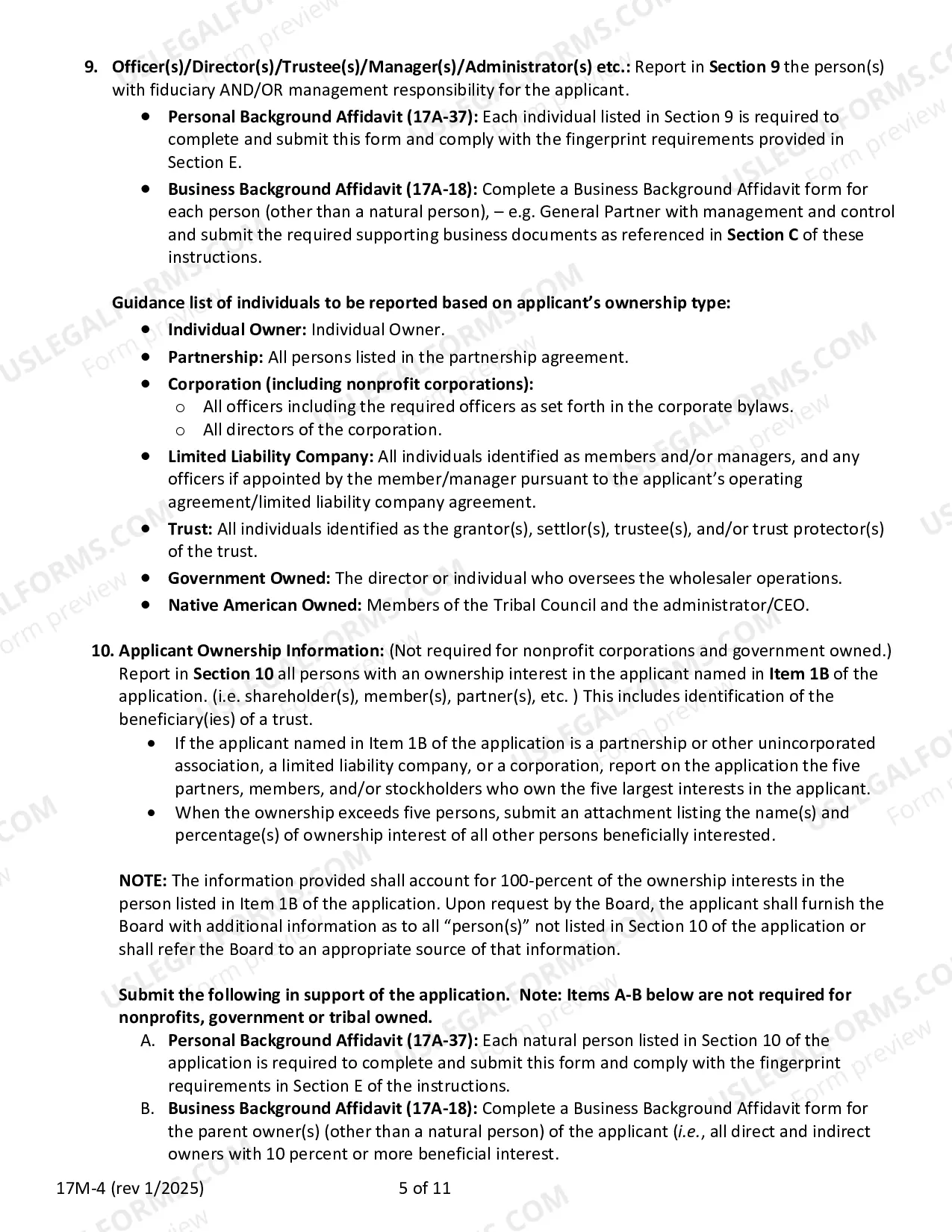 Preview California Wholesaler License Application Instructions