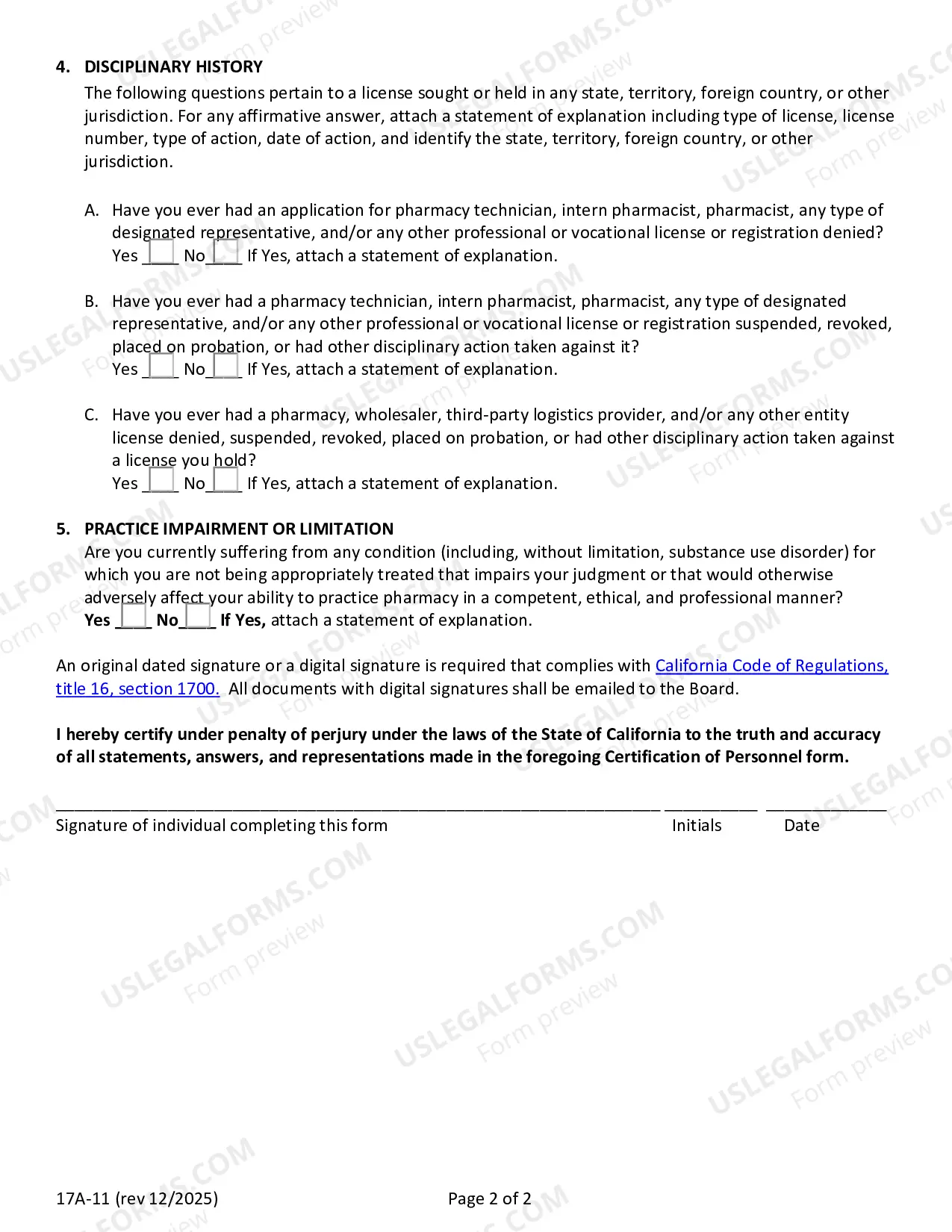 Preview Change Of Pharmacist-In-Charge