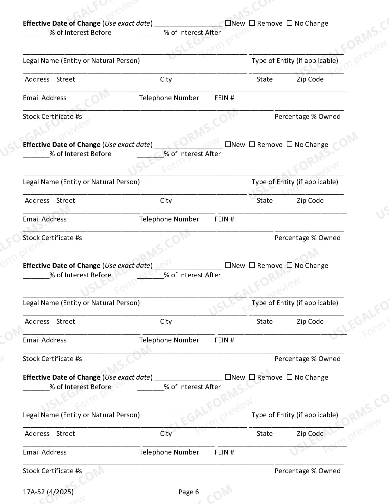 Preview Change Of Permit For Wholesaler