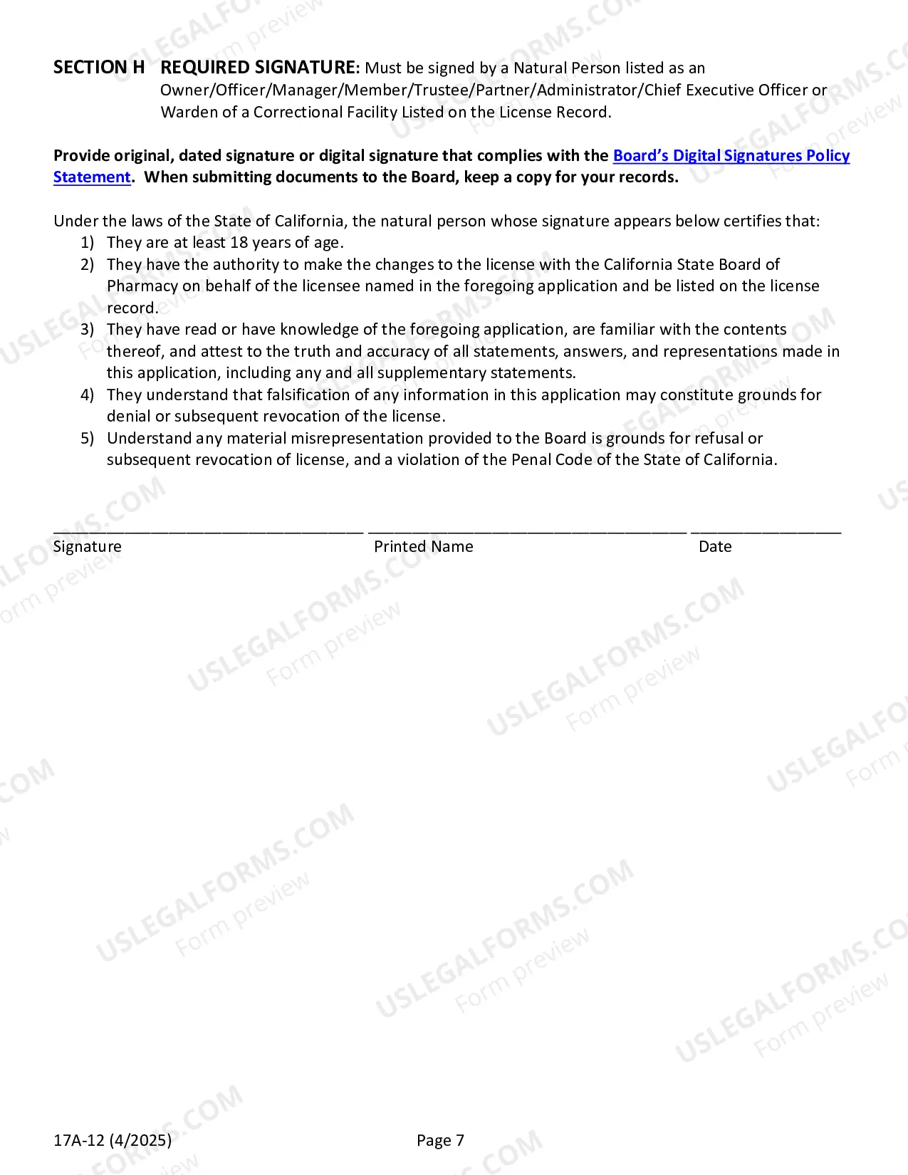 Preview Change Of Permit Pharmacy Hospital Clinic Non-Resident Pharmacy Licensed Correctional Facility