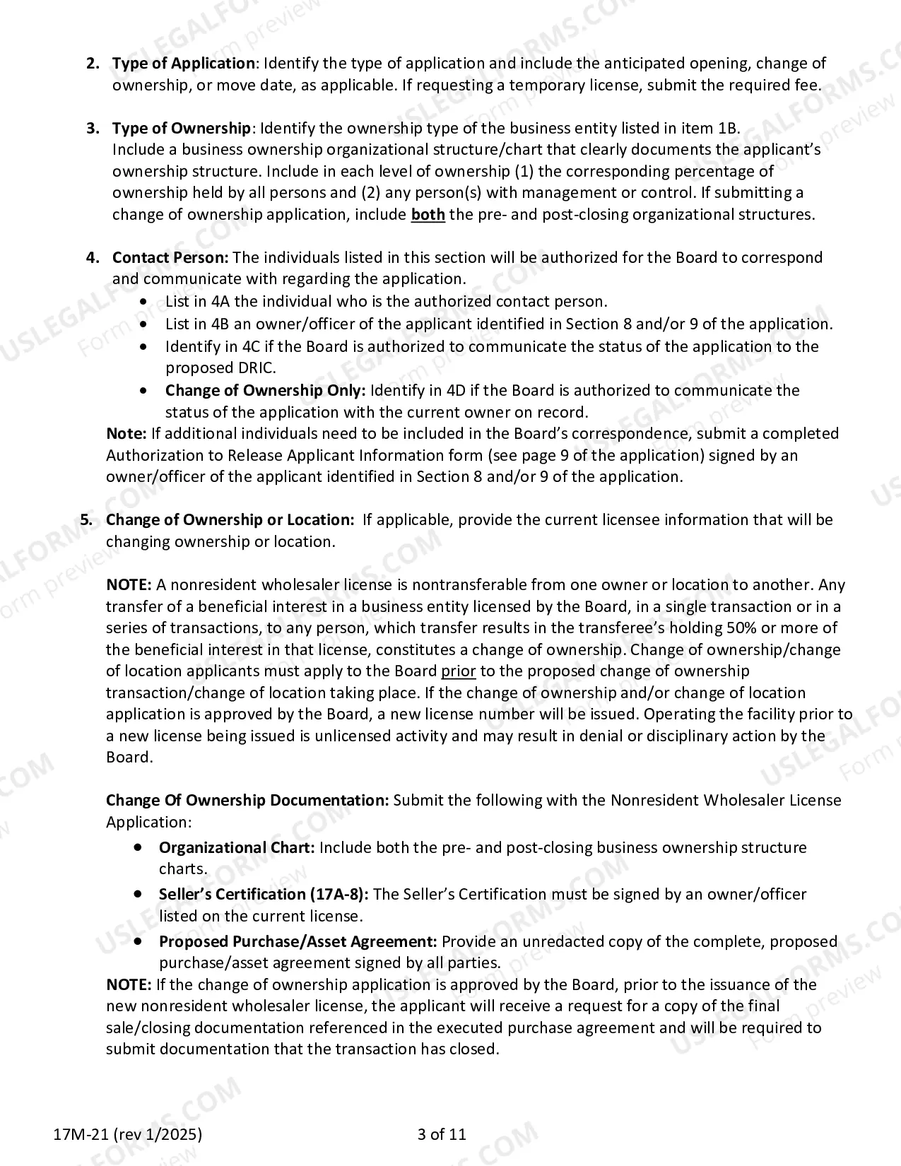 Preview Nonresident Wholesaler License Application Packet