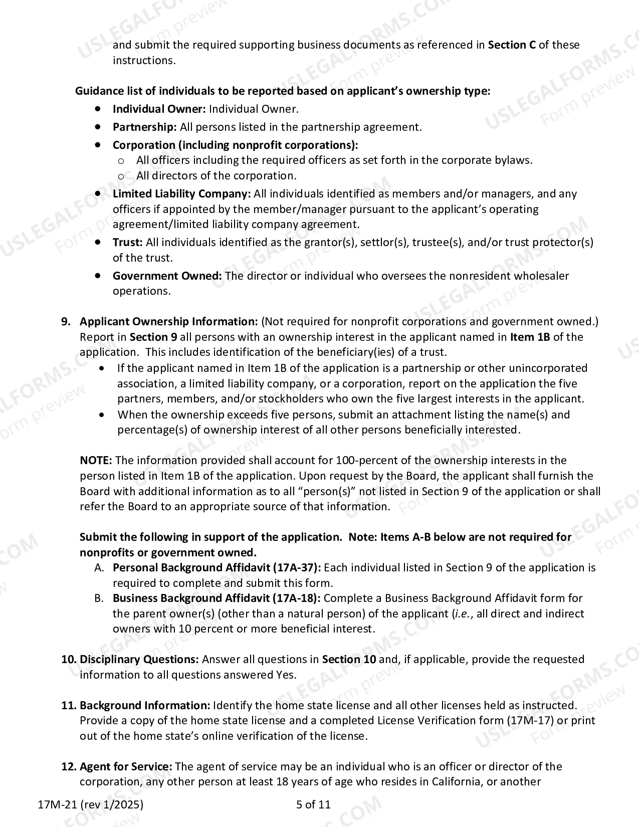Preview Nonresident Wholesaler License Application Packet