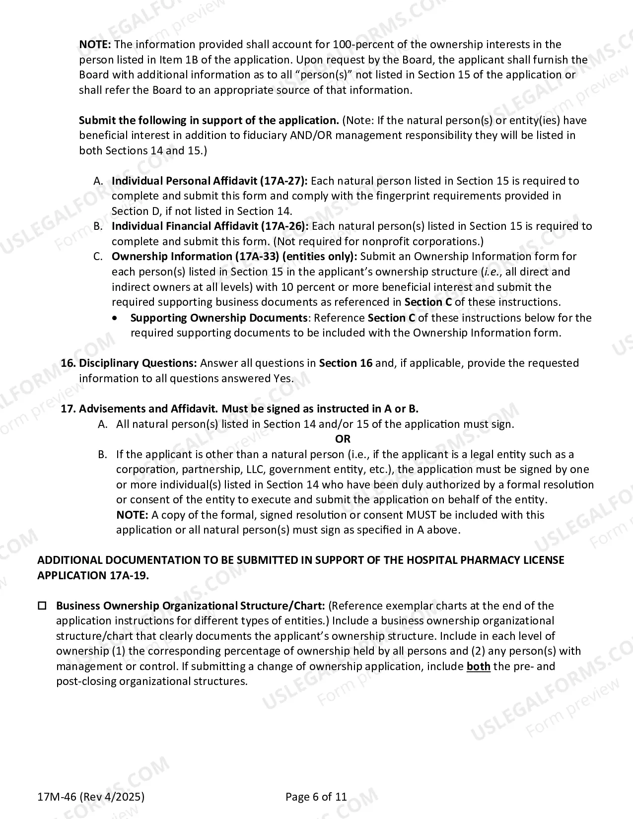 Preview Instructions For Filing A Hospital Application