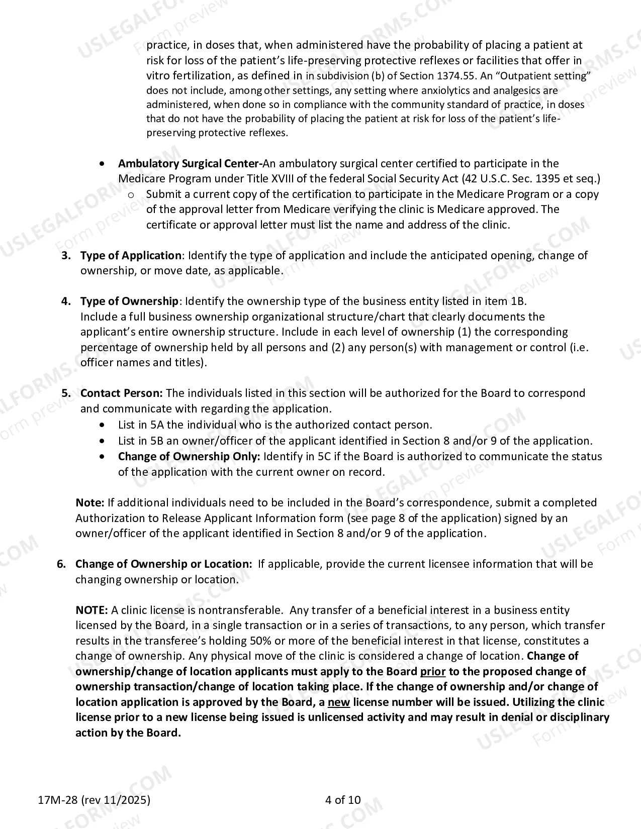 Preview Requirements For Filing A Clinic Permit Application