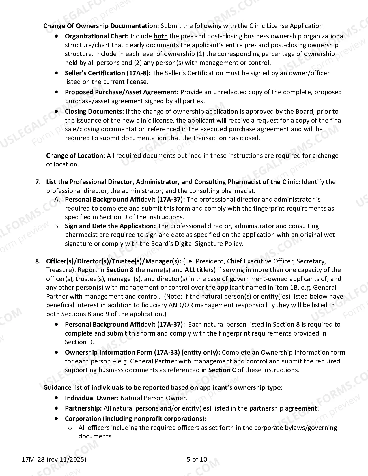 Preview Requirements For Filing A Clinic Permit Application