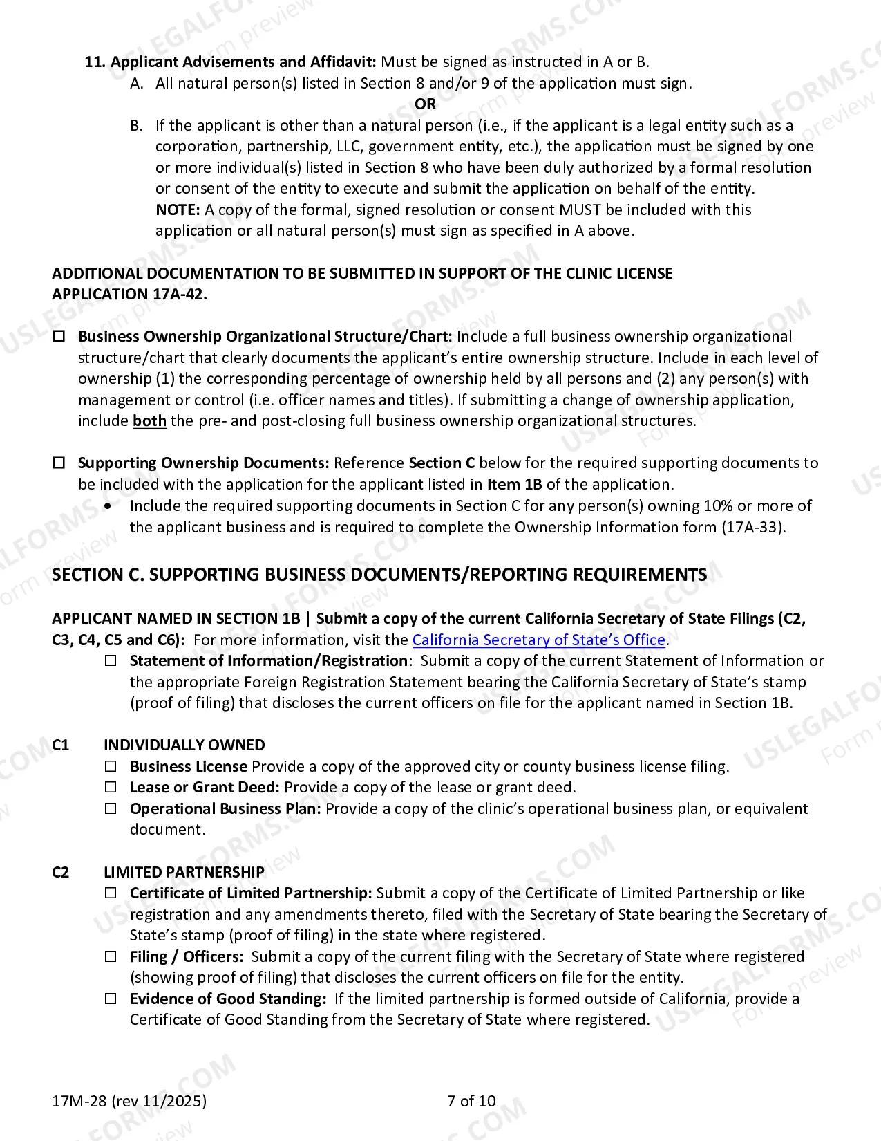 Preview Requirements For Filing A Clinic Permit Application