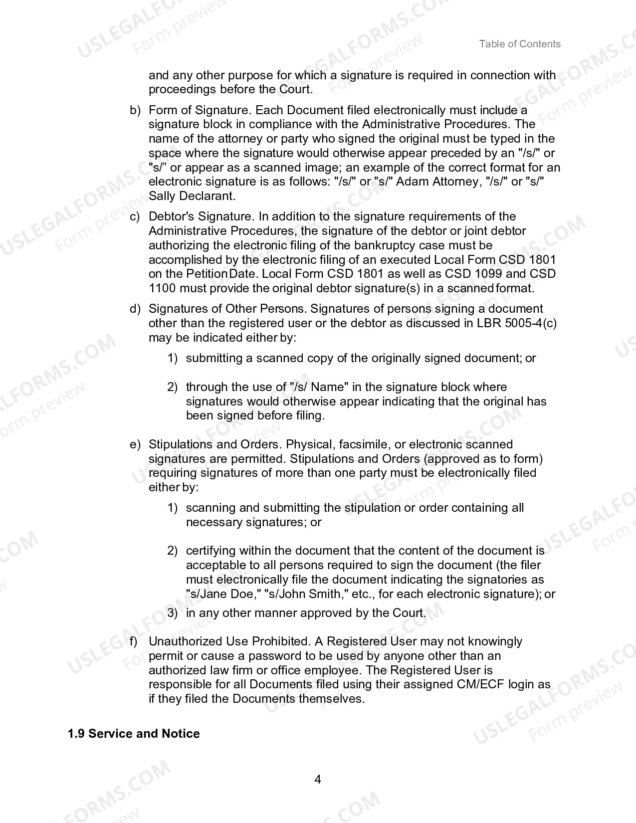 Preview Administrative Procedures