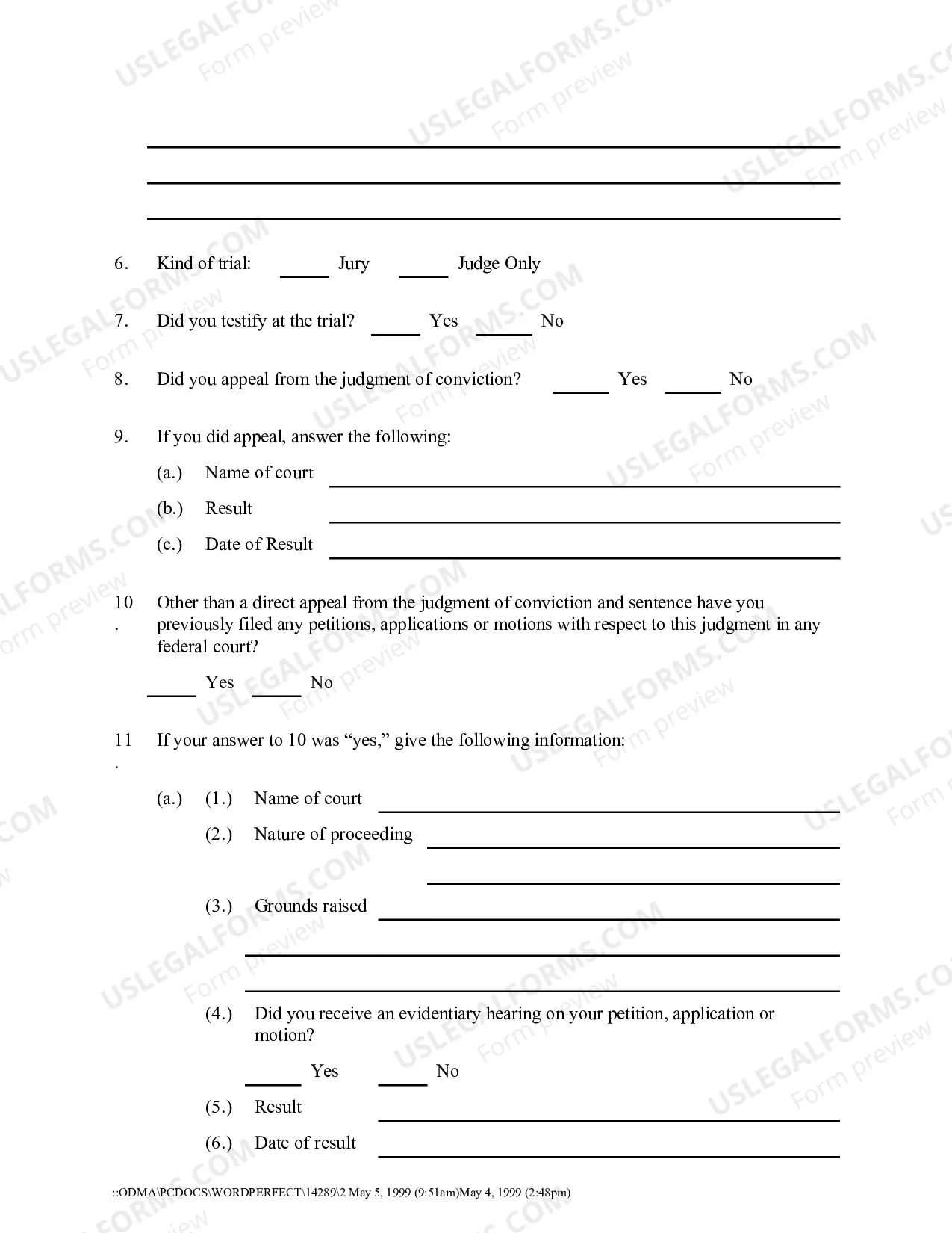 Preview Motion To Vacate Set Aside Or Correct Sentence By A Person In Federal Custody