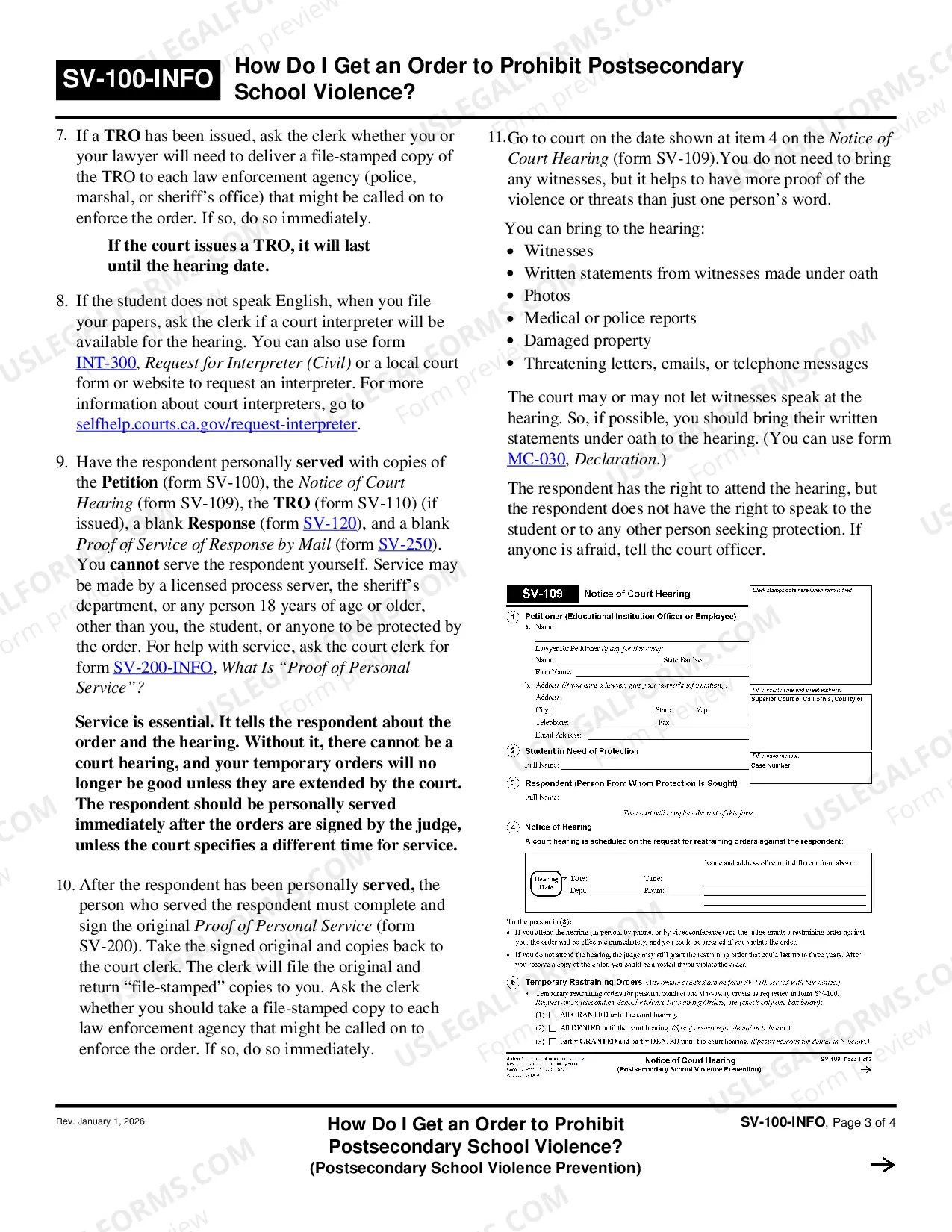 Preview How Do I Get an Order to Prohibit Private Postsecondary School Violence
