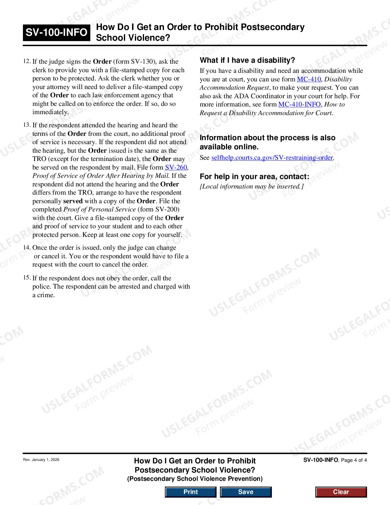 Preview How Do I Get an Order to Prohibit Private Postsecondary School Violence
