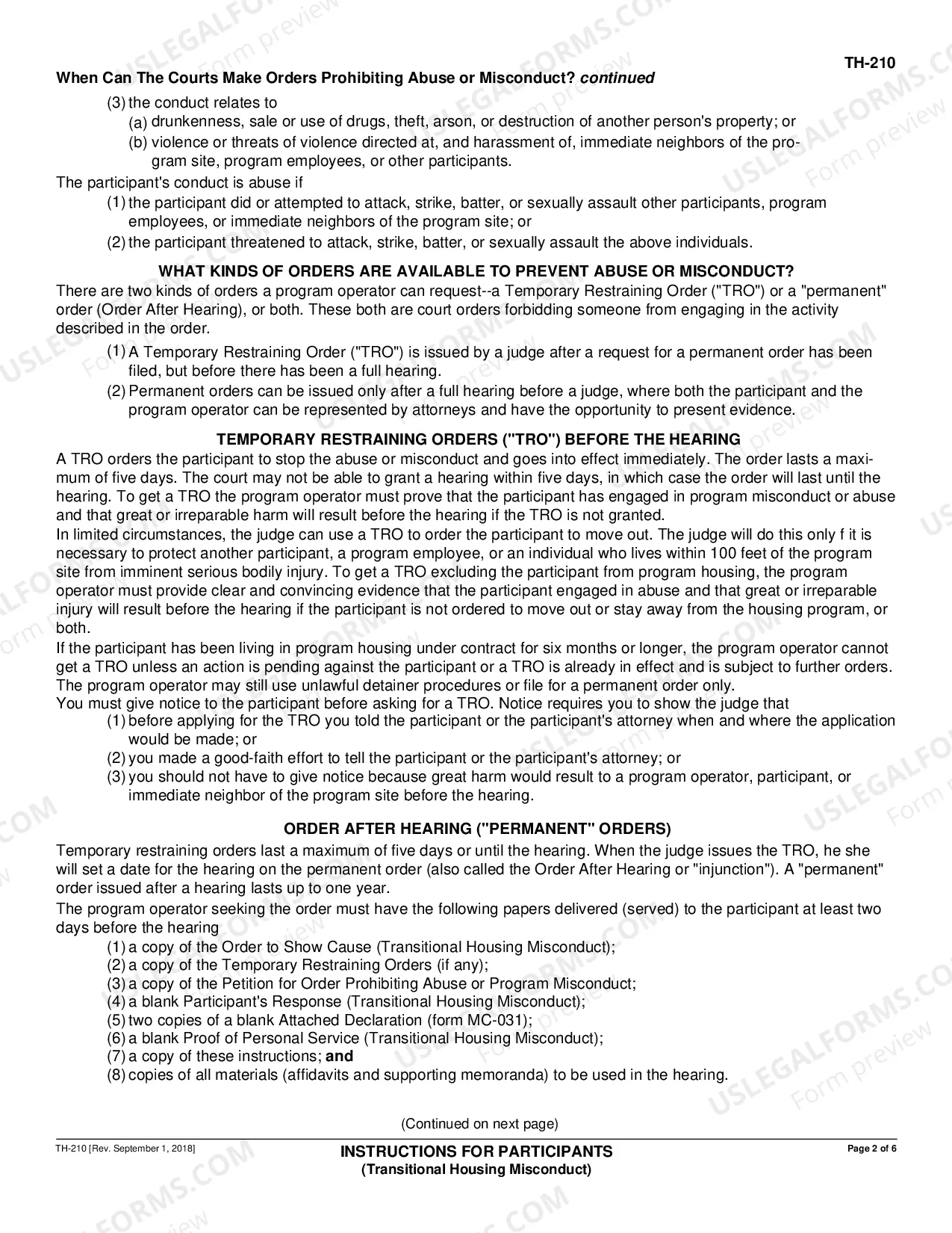 Preview Instructions for Participants