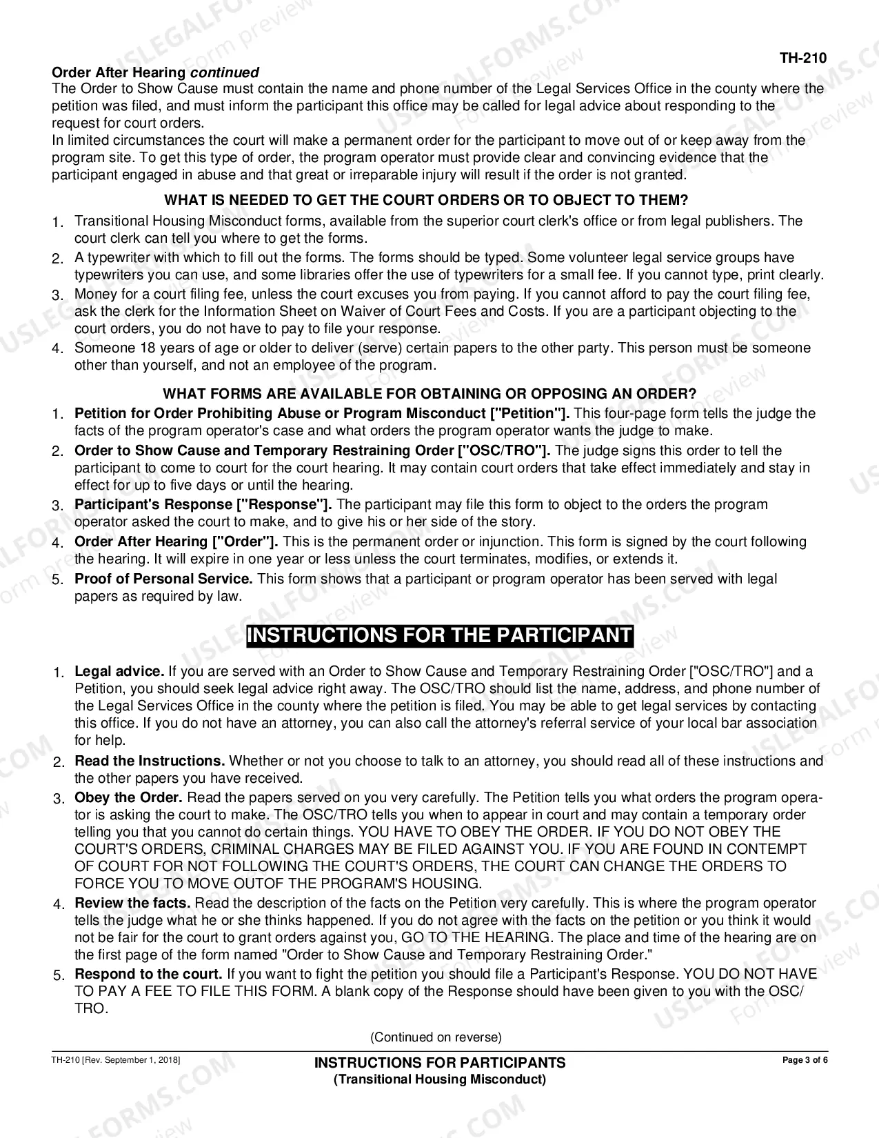 Preview Instructions for Participants