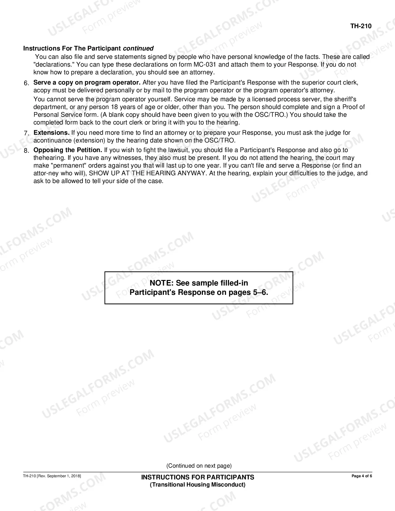 Preview Instructions for Participants