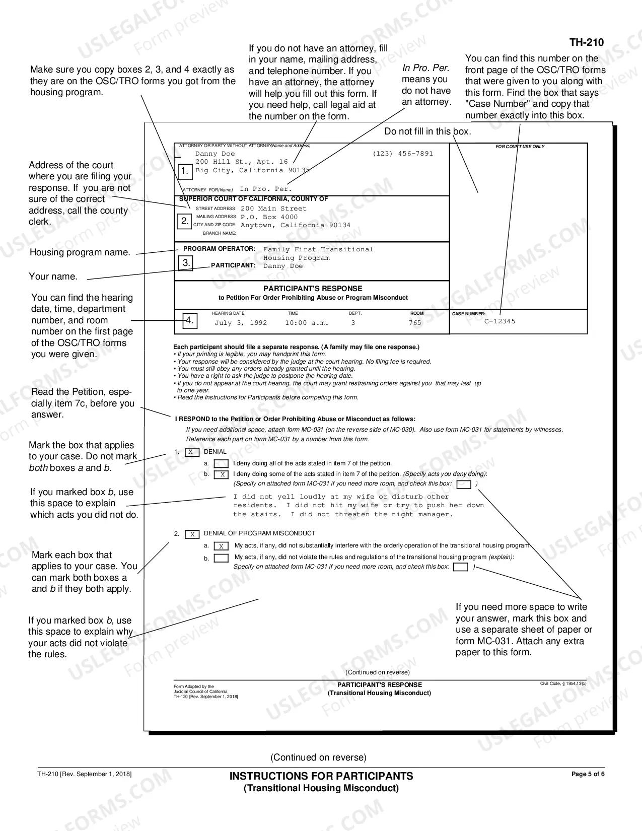 Preview Instructions for Participants