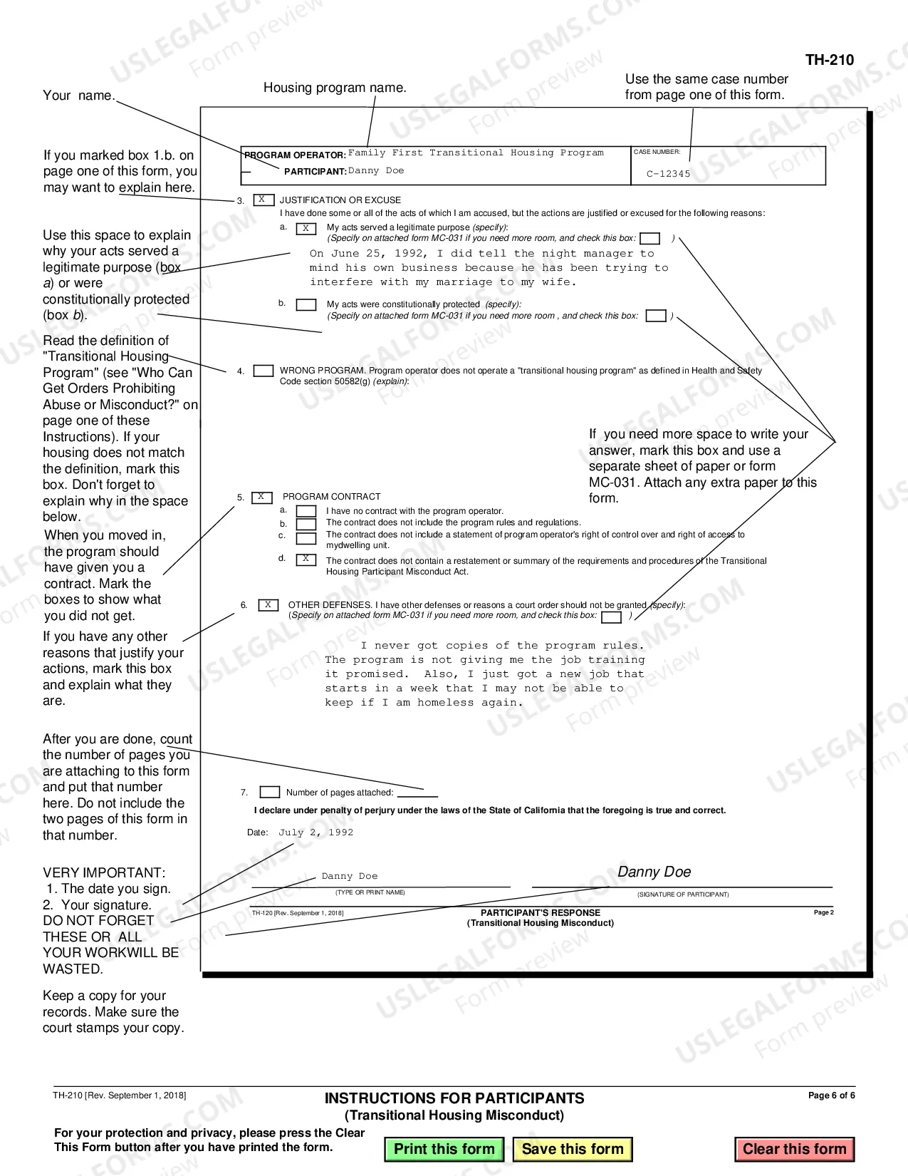 Preview Instructions for Participants