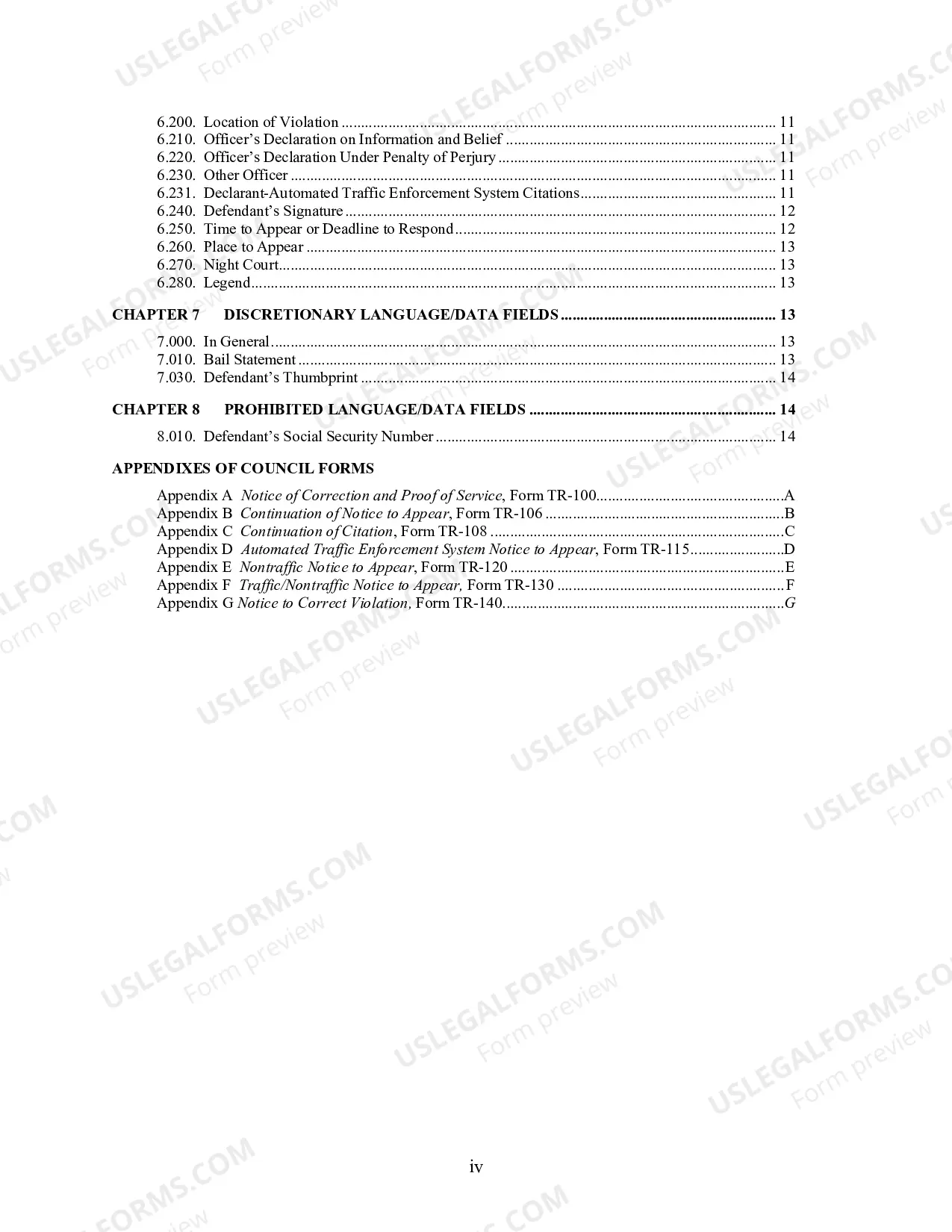Preview Notice to Appear and Related Forms