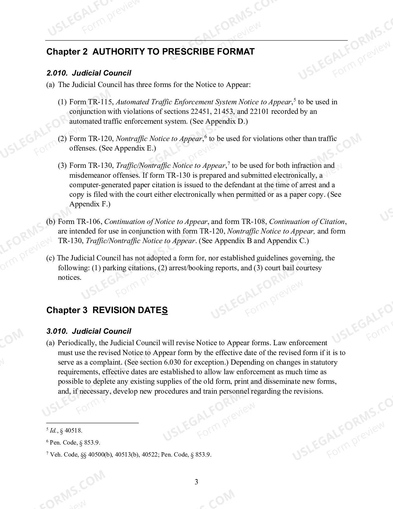 Preview Notice to Appear and Related Forms