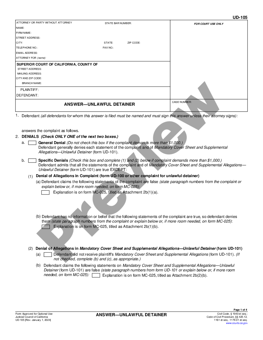 vista-california-answer-unlawful-detainer-us-legal-forms