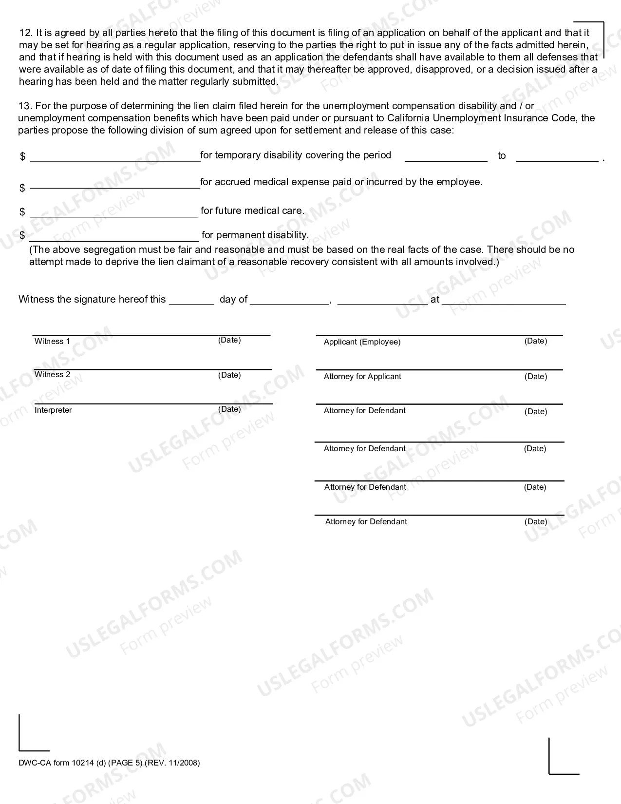 Preview Compromise and Release (Dependency Claim) for Workers' Compensation