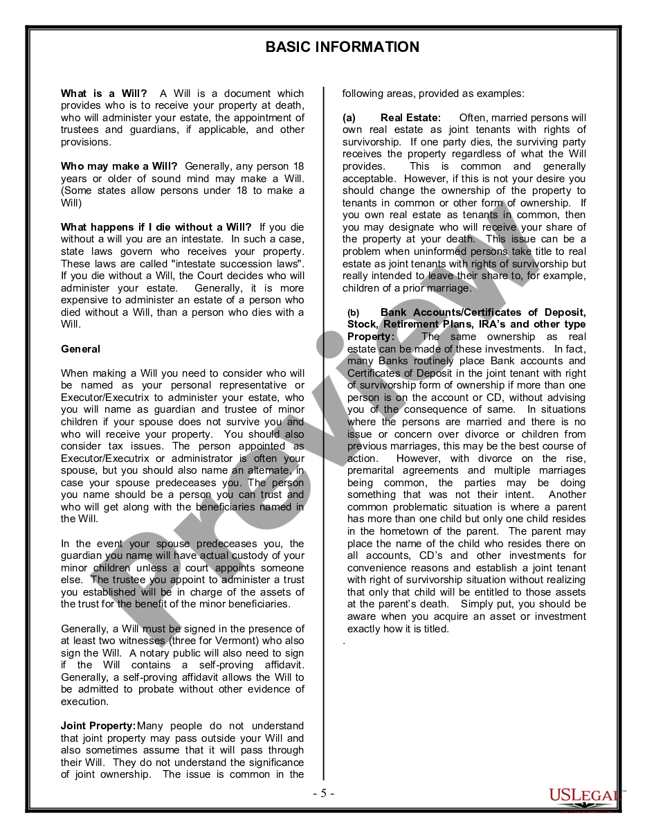 page 4 Legal Last Will and Testament Form for a Single Person with Minor Children preview