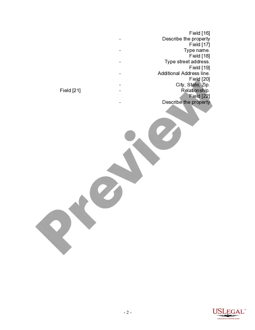 Preview Last Will and Testament for a Married Person with No Children